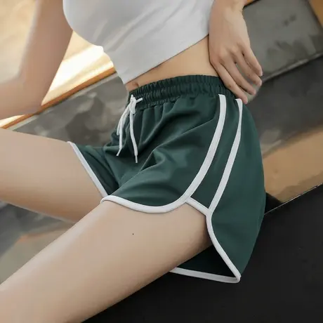 黑色运动短裤女夏季外穿宽松休闲阔腿高腰ins潮大码睡裤跑步健身商品大图