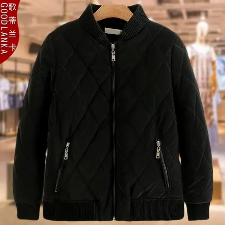 中年四五十岁妈妈小棉衣冬季新款棉袄加肥加大码棉服女宽松200斤商品大图