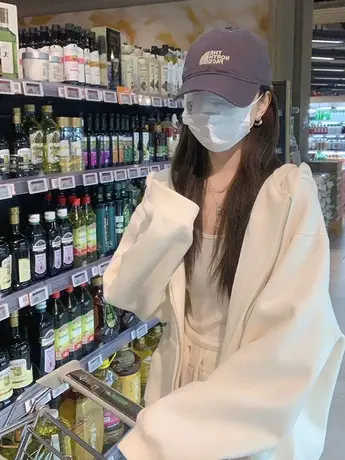 运动风连帽开衫加绒加厚卫衣女秋冬oversize大码外套潮牌ins上衣商品大图