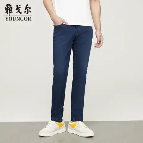 雅戈尔官方牛仔裤商务休闲舒适上班穿牛仔裤男4865商品大图