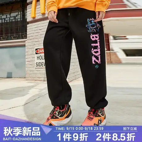 休闲裤男士ins潮百搭痞帅高级感小恶魔秋季灰色卫裤宽松大码商品大图