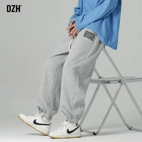 男生秋季灰色运动裤男跑步专用2024新款篮球束脚卫裤宽松百搭裤子商品大图