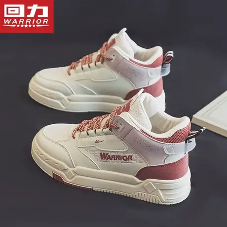 回力女鞋2022年新款秋冬季运动板鞋加绒二棉运动鞋女款高帮女鞋子商品大图