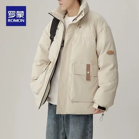 罗蒙男士秋冬季新款时尚百搭棉服保暖棉衣韩版休闲2023外套棉袄男图片