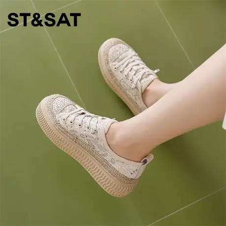 星期六帆布鞋女夏2025夏季新款女鞋女款爆款布鞋夏款鞋子板鞋布鞋商品大图