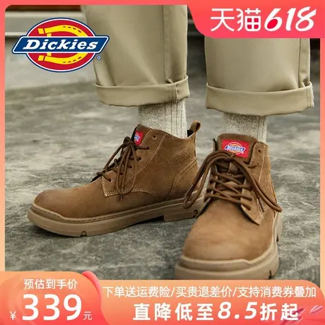 Dickies马丁靴男款雪地靴男士鞋子中帮靴子高帮夏季男鞋透气薄款商品大图