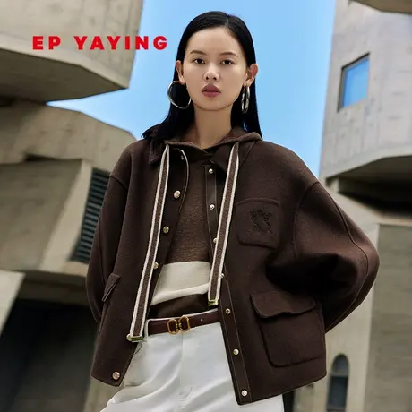 [牦牛绒]EP YAYING雅莹女装 气质翻领夹克外套 2023秋冬新款1251A商品大图