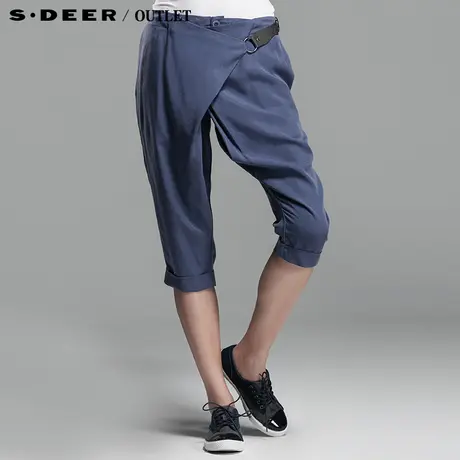 sdeer圣迪奥2014新款夏装女装夏装时装显瘦韩版中裤3280787商品大图