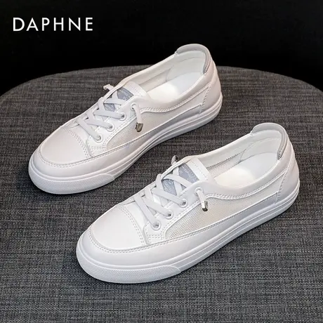 达芙妮奥特莱斯折扣官网小白鞋女2022新款单鞋浅口百搭低帮休闲鞋商品大图