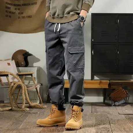 秋季裤子男款时尚潮流男士休闲裤子百搭男裤宽松舒适潮流休闲裤商品大图