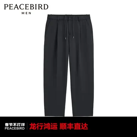 【商场同款】太平鸟男装休闲长裤2024春季新款直筒裤子B1GBE1335图片