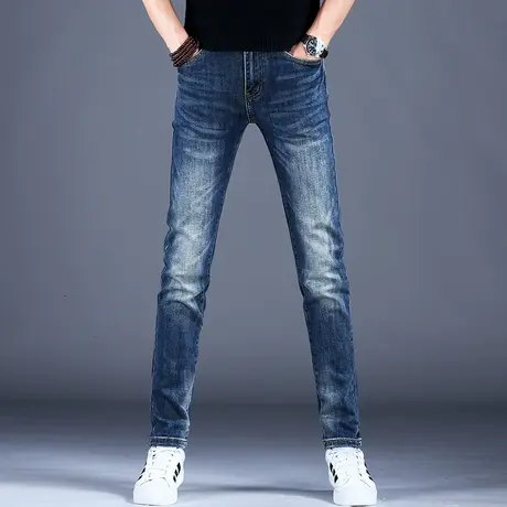 男士大牌轻奢弹力牛仔裤男春百搭2023新款裤子男潮牌男款百搭休闲商品大图