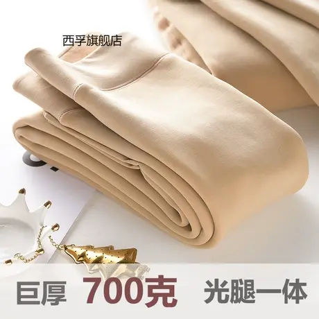 秋冬700克光腿袜神器加绒加厚肤打底裤女秋冬大码踩脚保暖连裤袜商品大图