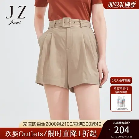【断码秒】玖姿商场同款休闲裤女装22夏新款百慕大短裤JWBX11504商品大图