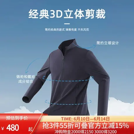雅戈尔男士夹克春新品商务立领弹力舒适透气短款休闲茄克外套商品大图