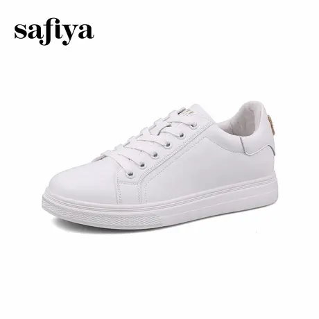 Safiya索菲娅简约经典小白鞋女鞋厚底板鞋纯色百搭增高运动休闲鞋商品大图