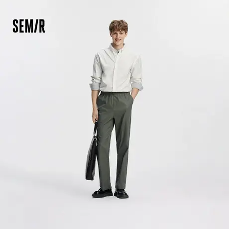 舒服裤|商场同款森马休闲裤男通勤纯色直筒裤子2025秋季新款长裤图片