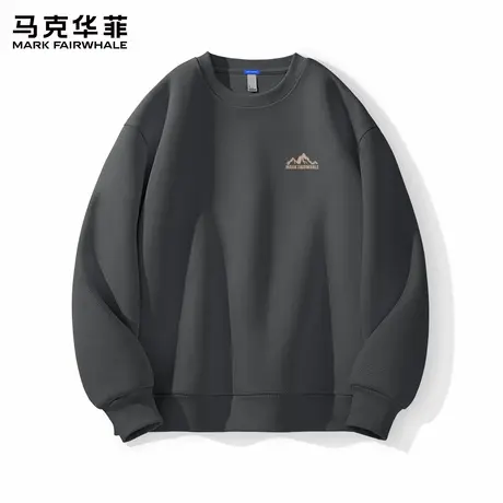 马克华菲卫衣男秋季2025新款休闲圆领男士上衣简约风男款打底衫X图片