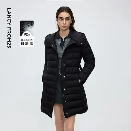 朗姿霍尔多巴吉鹅绒羽绒服高级感气质优雅通勤上衣2025年冬季新款商品大图