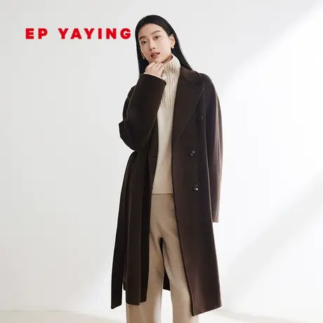 [牦牛绒]EP雅莹女装 羊毛牦牛绒混纺毛呢外套  2023秋冬新款8502D商品大图
