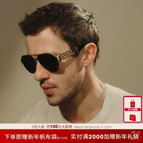 VERSACE/范思哲【2025秋冬新品】太阳镜男墨镜飞行员眼镜0VE2289商品大图
