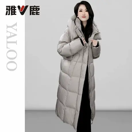 雅鹿官方情侣同款羽绒服2025冬季新款中长加厚防寒保暖大码外套商品大图