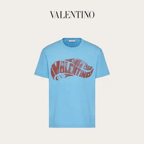 【季末优惠】华伦天奴VALENTINO男士 VALENTINO SURF 印花棉质T恤图片