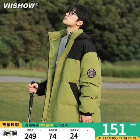 VIISHOW连帽棉服男冬季加厚保暖棉袄冲锋夹克潮牌宽松面包服外套商品大图