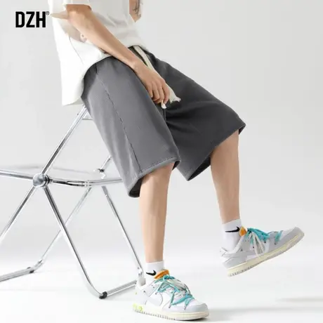 男士冰丝垂感短裤男夏季薄款外穿篮球运动中裤潮牌凉感休闲五分裤商品大图