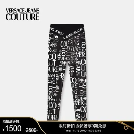 【季末优惠】VERSACE JEANS COUTURE 女士Doodle Logo紧身裤图片
