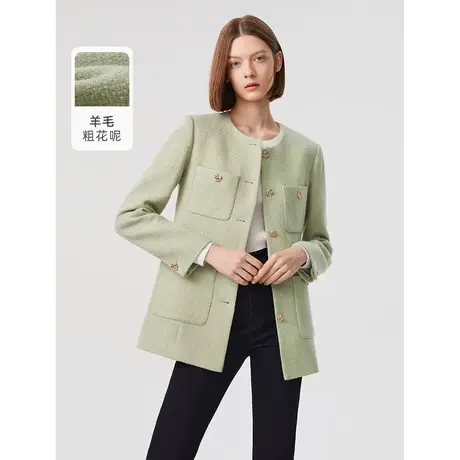 朗姿小香风法式气质设计感流行短外套女春季新款高级感上衣图片