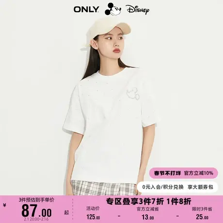【上新】ONLY奥莱夏季迪士尼米奇DISNEY联名款仿钻T恤女商品大图