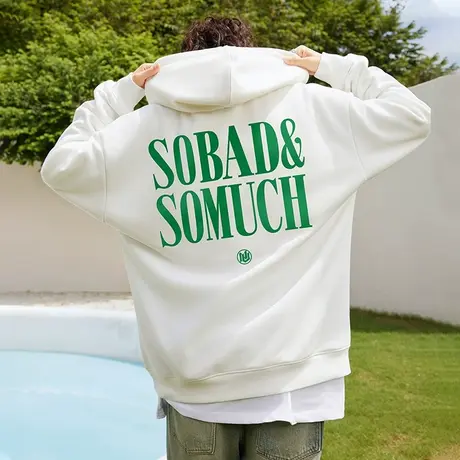 Nuthink美式街头早春加绒宽松潮流春季卫衣潮牌男潮连帽大码外套图片