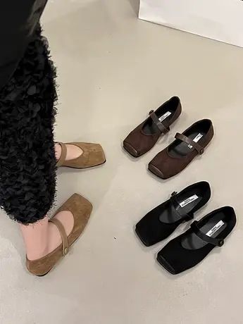 法式复古玛丽珍鞋平底鞋芭蕾舞鞋晚风女鞋春夏韩版软底单鞋乐福鞋商品大图