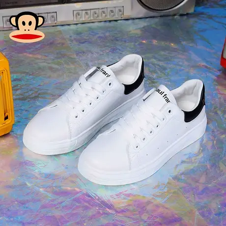 大嘴猴女鞋2023春季新款运动休闲鞋学院风白色百搭鞋子小白鞋板鞋商品大图