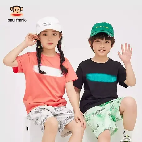 大嘴猴男女童装短袖t恤2023年夏季新品半袖中大儿童纯棉上衣体恤商品大图