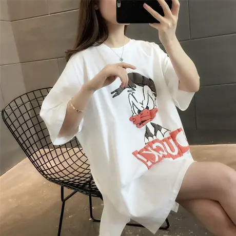 可爱卡通t恤女2023夏季新款短袖宽松韩版上衣设计感小众潮牌半袖图片