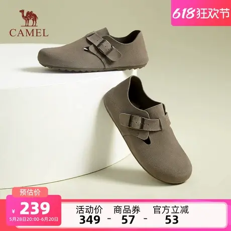 骆驼女鞋2025夏季新款软木勃肯鞋舒适百搭休闲单鞋日常外穿包头鞋商品大图