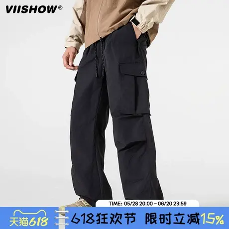 VIISHOW机能高街登山裤户外长裤情侣休闲裤长裤冲锋裤徒步直筒裤商品大图