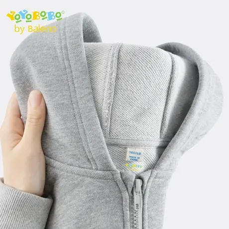 班尼路童装YBB系列男童外套春秋款大童薄款连帽卫衣帅气儿童春装图片