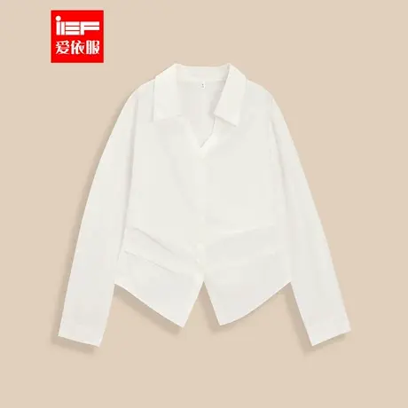 IEF/爱依服【微胖】大码女装2025秋季新款简约通勤气质百搭衬衫图片
