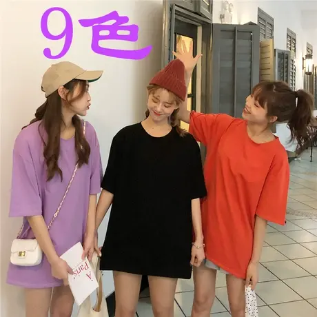 2024年新款春夏季情侣女装别致小众设计感上衣服正肩短袖t恤潮ins商品大图