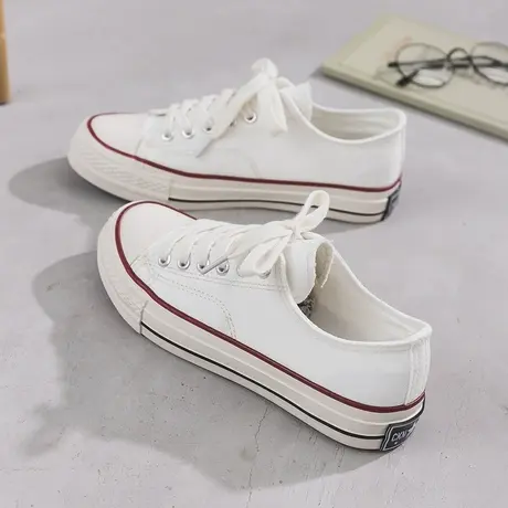 梦赛1970s复古帆布鞋2022新款女鞋子低帮经典ins街拍学生平底板鞋图片