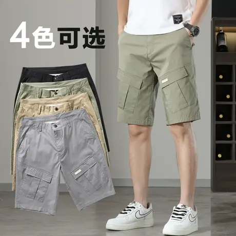 夏季薄款运动工装短裤男士潮流百搭五分中裤子夏天外穿大裤衩潮牌商品大图