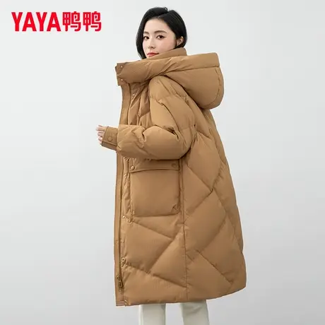 鸭鸭长款过膝羽绒服女冬中长款加厚冬装2023新款韩版宽松外套FZ图片
