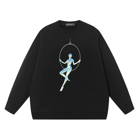 SORAYAMA空山基钢铁姬美式潮流vintage休闲套头上衣宽松纯棉衣服商品大图