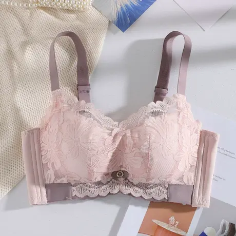 文胸加厚款小胸聚拢上托收副乳调整型防外扩超厚款平胸显大内衣女商品大图