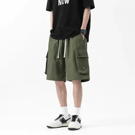 2024新款短裤男夏季多口袋工装短裤宽松休闲五分裤男士短裤直筒裤商品大图