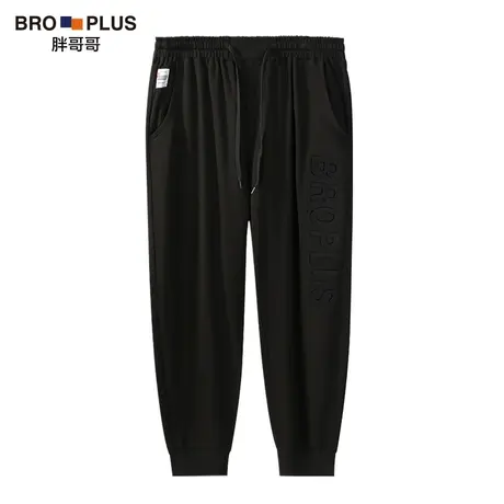 胖哥哥大码裤子男胖子宽松加肥加大肥佬松紧腰2023休闲百搭运动裤商品大图