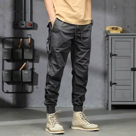 长裤男夏薄款时尚宽松工装裤百搭裤子男款男士裤子夏季薄款男裤商品大图